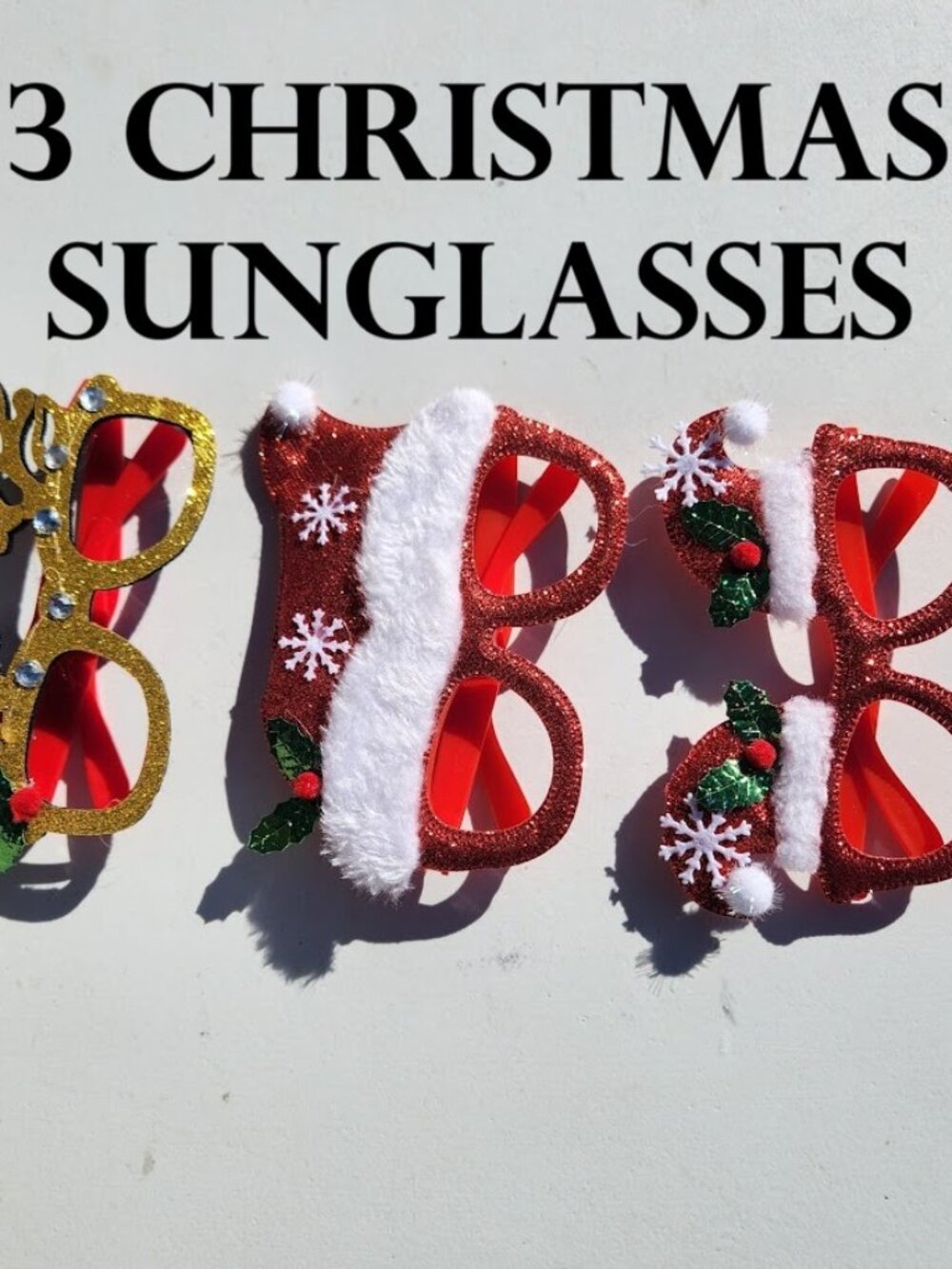 NEW Sunglasses Christmas Holiday Birthday Party Stocking Stuffer Party Favors Gl